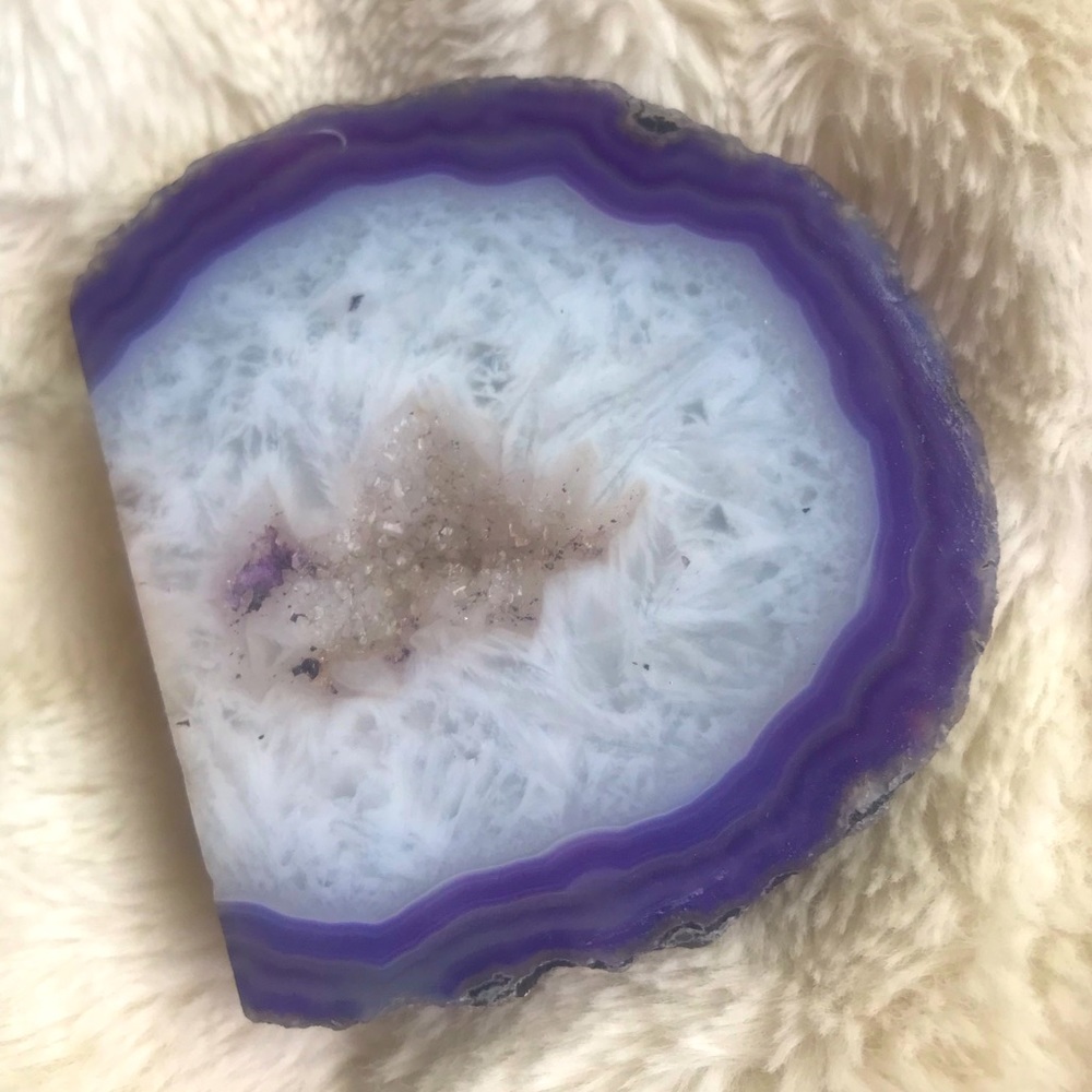 Amethyst Geode Slice 🌘💕